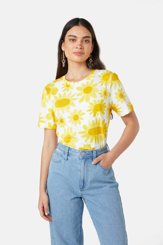 GORMAN (LN) Sunflower print organic cotton tee! 14