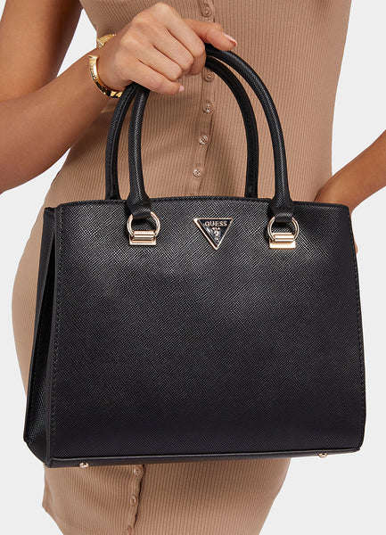 GUESS (LN) Saffiano PU satchel bag!