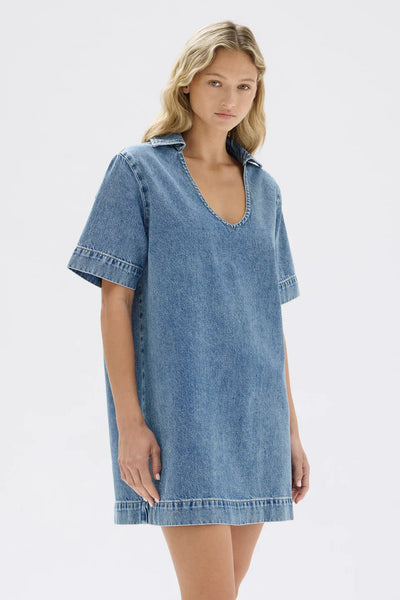 ASSEMBLY LABEL - Genevieve denim mini dress - Blue! 12