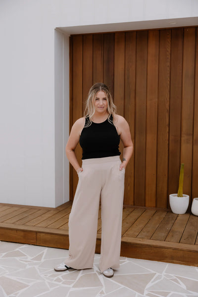 HEIDI FRANK (LN) Willow wide leg pant - Caramilk! 10-12