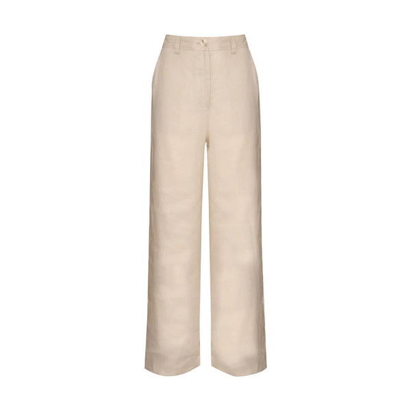 ZOE KRATZMANN (LN) Herald wide leg linen pant - Pebble! 12