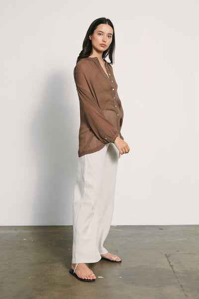 MARLE - Textured cotton/silk Hunter shirt! 14