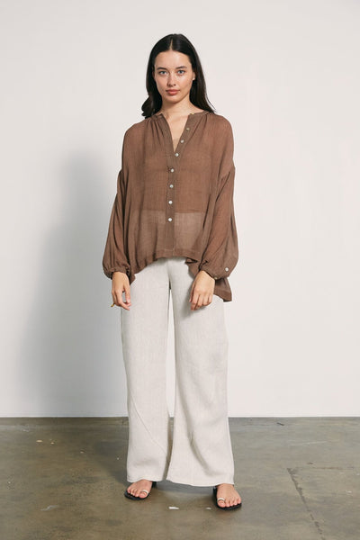 MARLE - Textured cotton/silk Hunter shirt! 14