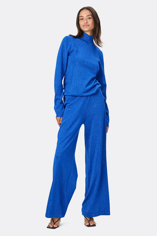 LOLLYS LAUNDRY (LN) "Agadir" Metallic blue flare pant! 8