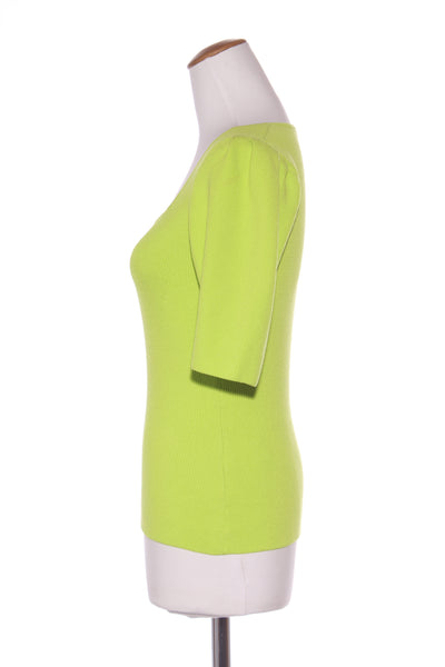 BOSS (LN) Lime green rib knit top! 12