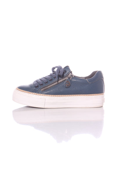 DEUCE "Pulse Zip" platform leather sneakers! 37