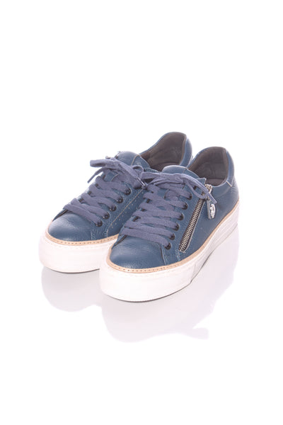 DEUCE "Pulse Zip" platform leather sneakers! 37