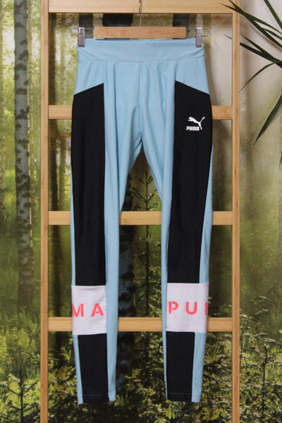 PUMA - Pale blue/black/orange legging! 10
