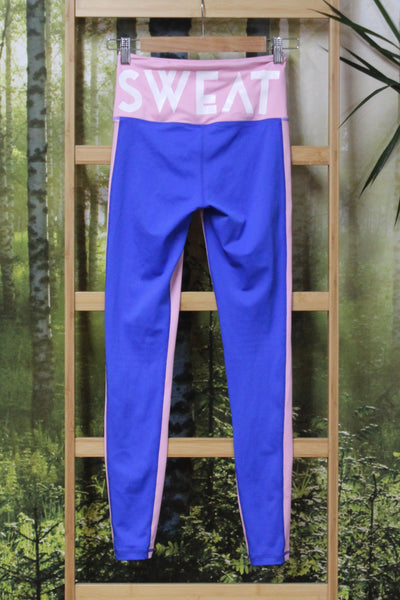 SWEAT REPUBLIC - Blue + blush pink legging! 10