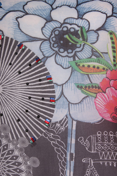 DIESEL - Mesh sleeve print top! 8