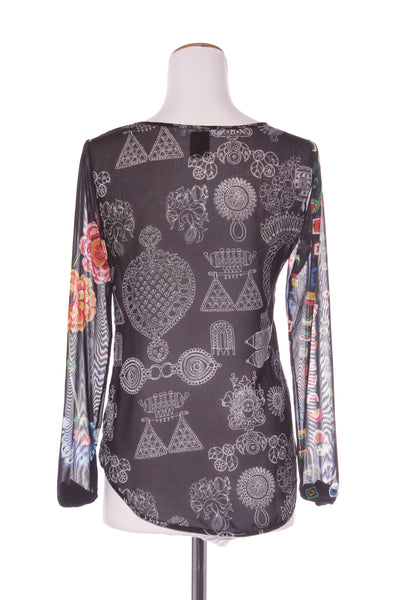 DIESEL - Mesh sleeve print top! 8