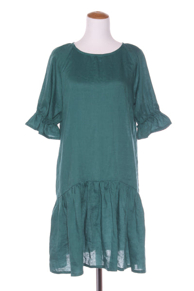 HARRÏE & SAM (BN) NZ - Lottie linen dress - Emerald! 10-12