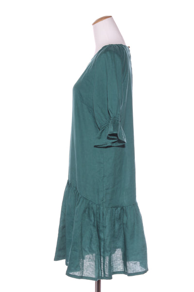 HARRÏE & SAM (BN) NZ - Lottie linen dress - Emerald! 10-12
