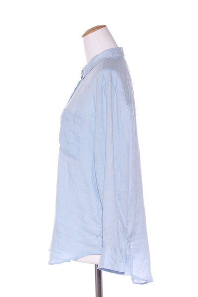 JUST JEANS - French linen shirt - Sky blue! 10-12