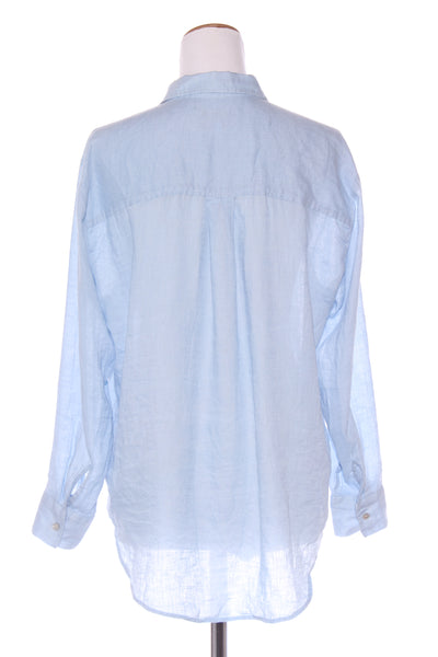 JUST JEANS - French linen shirt - Sky blue! 10-12