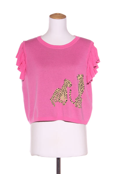 FRIENDS OF THE FOX - Cheetah print knit vest! 14
