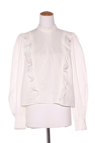 MINKPINK (LN) Linen blend ruffle + lace blouse! 12