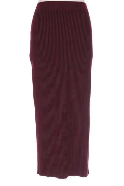 ANKO (BN) "Rib column" midi skirt - Wine! 10