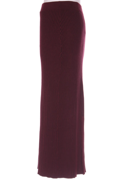 ANKO (BN) "Rib column" midi skirt - Wine! 10