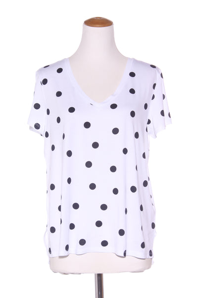 SUSSAN (LN) 'V' neck spot print tee! 8-10