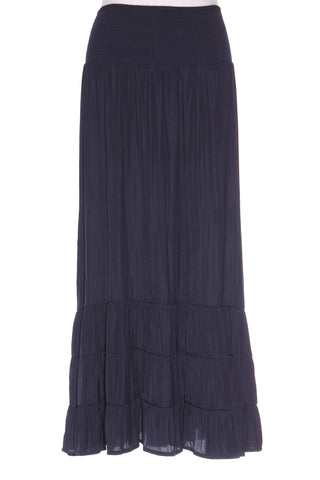 STELLA + GEMMA - Navy satin flounce hem maxi skirt! 10