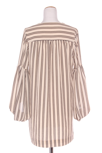 SUPERETTE - Balloon sleeve stripe dress! 8-10