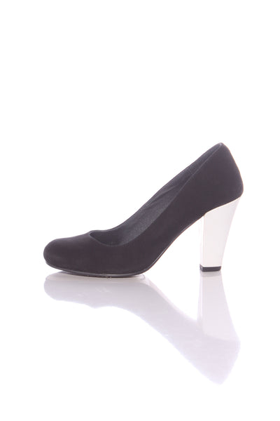 ISABELLA ANSELMI - Suede + white patent leather heels! 38