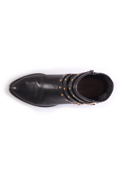 ISABELLA ANSELMI - Studded strap leather ankle boot! 38