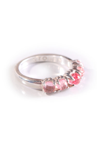 STOLEN GC - Halo cluster ring - Pink quartz!