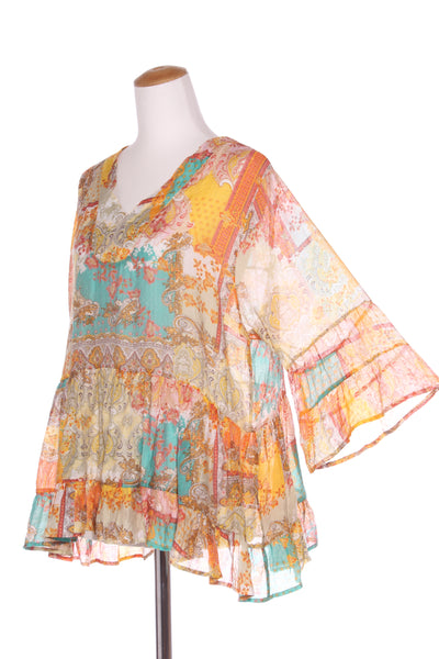 DEMOCRACY - Paisley print boho blouse! 16