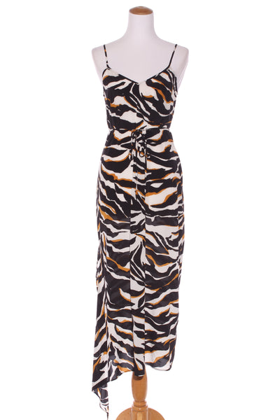 MOOCHI (NZ) Silk lift maxi dress - Animal print! 8