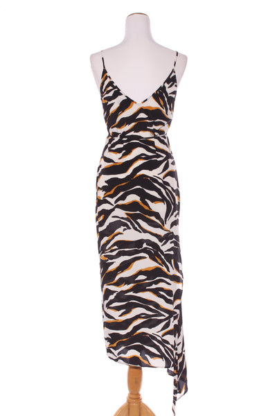 MOOCHI (NZ) Silk lift maxi dress - Animal print! 8