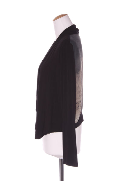 STORM - Silk print panel light viscose drape jacket! 12