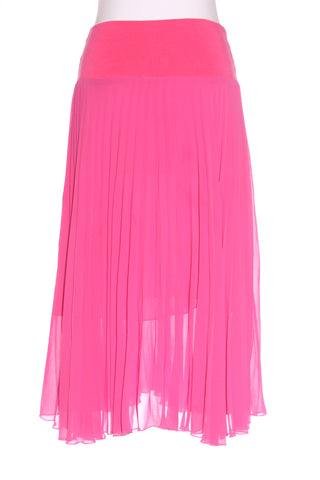 SILLS (NZ) Hot pink pleated midi skirt! 12
