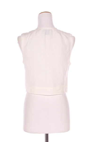 AJE - Linen blend gold button crop vest! 8