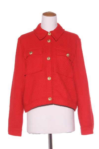 DECJUBA - Red textured tweed jacket! 16