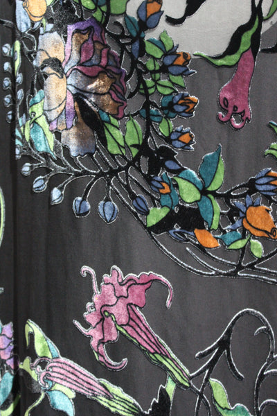 TCD (NZ) Silk velvet burnout floral dress! 18