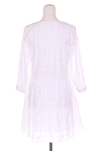 WITCHERY - Linen blend trapeze check dress! 6-8