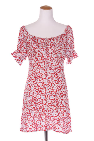 AUGUSTE the label - Red floral puff sleeve dress! 8