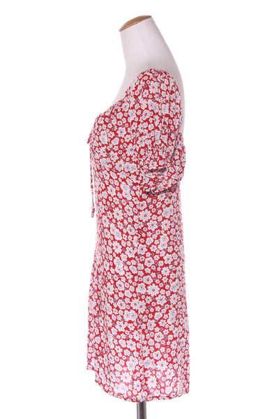 AUGUSTE the label - Red floral puff sleeve dress! 8