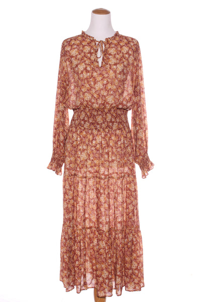 IVY + JACK - Shirred detail warm floral maxi dress! 14