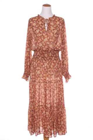 IVY + JACK - Shirred detail warm floral maxi dress! 14