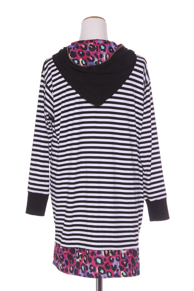 CHARLO - Reversible leopard + stripe  hooded cardi! 12