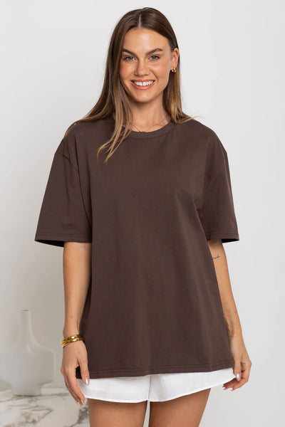 THE SELF STYLES (BN) "Sonny" oversized tee - Brown! 12