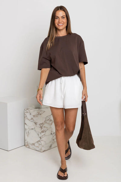 THE SELF STYLES (BN) "Sonny" oversized tee - Brown! 12