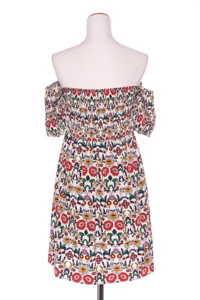 AUGUSTINE - Floral folklore shirred dress! 12