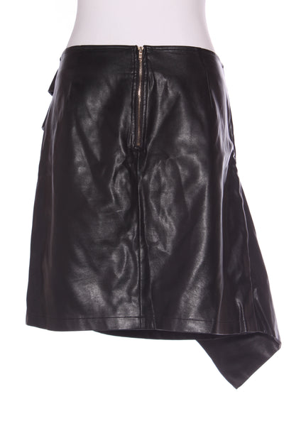 CHARLO - Asymmetric faux leather mini skirt! 14