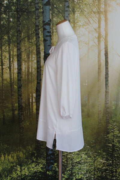 REPERTOIRE (NZ) Chiffon hem white blouse! 10