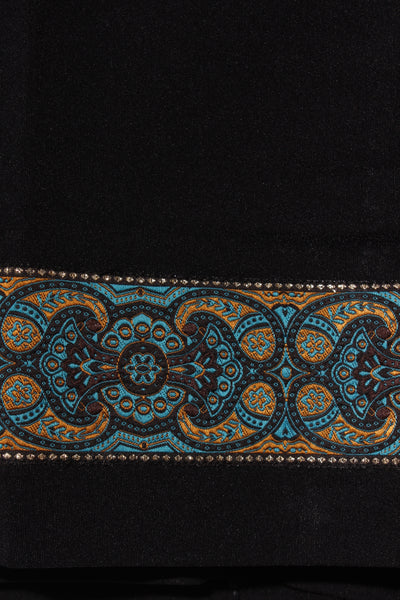 IGNITE - Vintage teal jacquard trim pant! 16