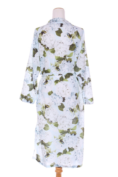 WALLACE COTTON - Hydrangea organic cotton duster/robe! 14